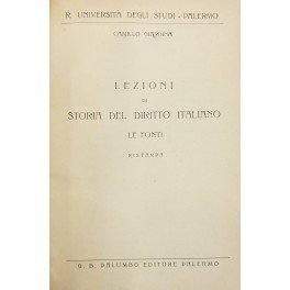Lezioni di storia del diritto italiano