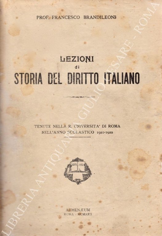 Lezioni di storia del diritto italiano tenute nella R. Università … | Immagine Gallery 2