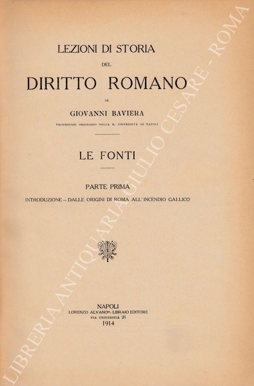 Lezioni di storia del diritto romano. Le fonti. Parte prima … | Immagine Gallery 2