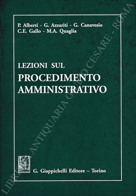 Lezioni sul procedimento amministrativo | Immagine Gallery 2
