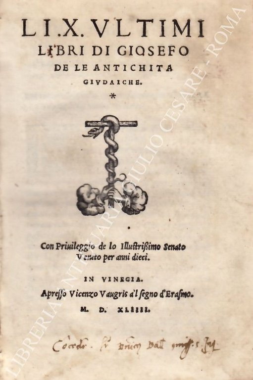 Li X Ultimi Libri di Giosefo de le antichita giudaiche. … | Immagine Gallery 2