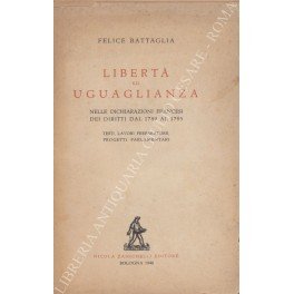 Libertà ed uguaglianza nelle dichiarazioni francesi dei diritti dal 1789 …
