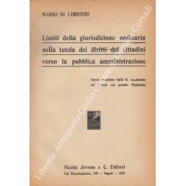 Limiti della giurisdizione ordinaria nella tutela dei diritti dei cittadini …