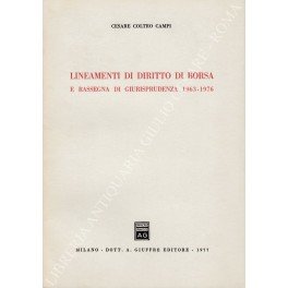 Lineamenti di diritto di borsa e rassegna di giurisprudenza 1963-1976