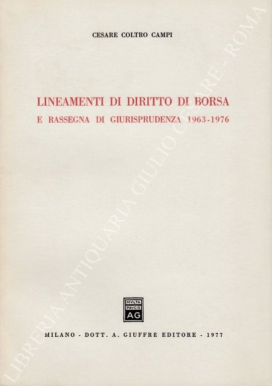 Lineamenti di diritto di borsa e rassegna di giurisprudenza 1963-1976 | Immagine Gallery 2