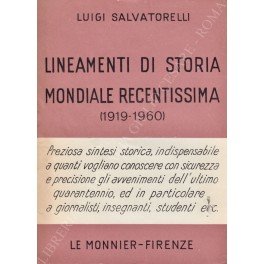 Lineamenti di storia mondiale recentissima (1919-1960)
