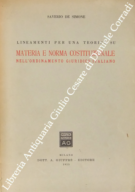Lineamenti per una teorica su materia e norma costituzionale nell'ordinamento … | Immagine Gallery 2