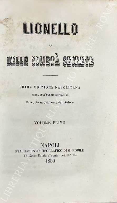 Lionello o delle società secrete | Immagine Gallery 2