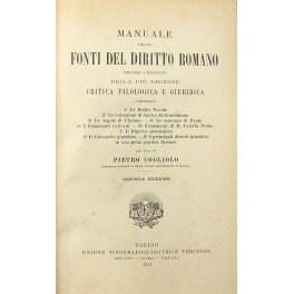 Manuale delle fonti del diritto romano secondo i risultati della …