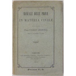 Manuale delle prove in materia civile