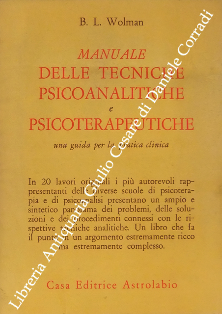 Manuale delle tecniche psicoanalitiche e psicoterapeutiche. Una guida per la … | Immagine Gallery 2