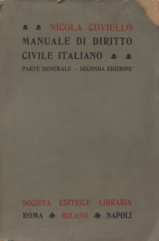 Manuale di diritto civile italiano. Parte generale (unico pubblicato) | Immagine Gallery 2