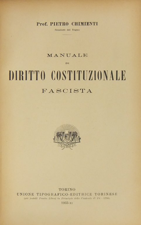 Manuale di diritto costituzionale fascista | Immagine Gallery 2
