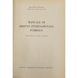 Manuale di diritto internazionale pubblico