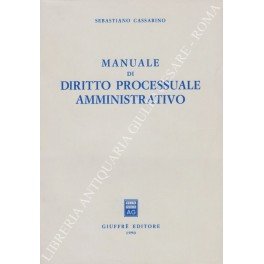 Manuale di diritto processuale amministrativo
