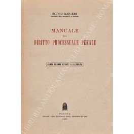 Manuale di diritto processuale penale