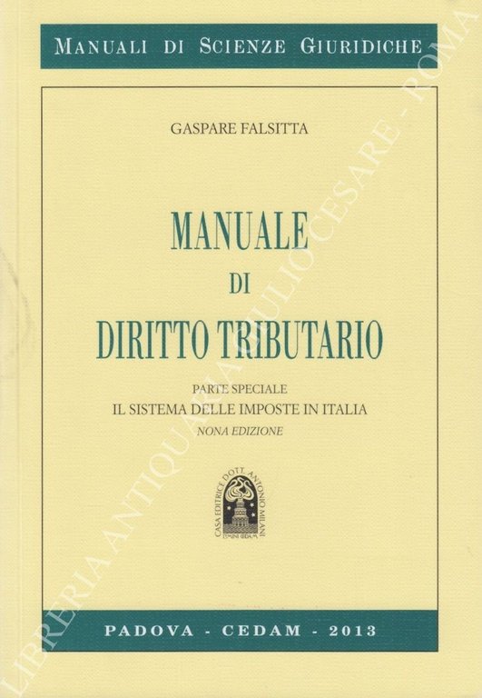 Manuale di diritto tributario. Parte speciale. Il sistema delle imposte … | Immagine Gallery 2