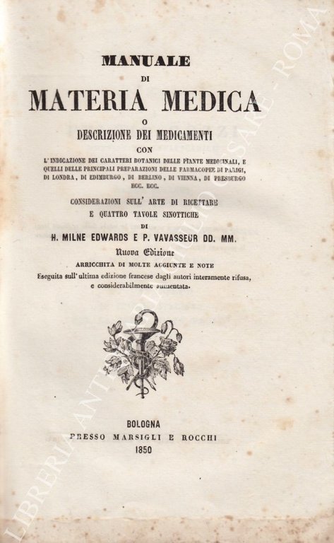 Manuale di materia medica o descrizione dei medicamenti con l'indicazione … | Immagine Gallery 2