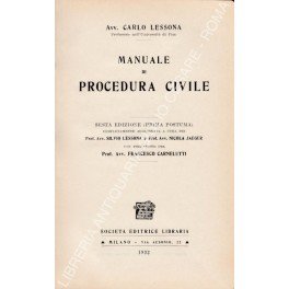Manuale di procedura civile. Con prefazione del Prof. Avv. Francesco … | Immagine principale