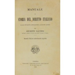 Manuale di storia del diritto italiano dalle invasioni germaniche ai …