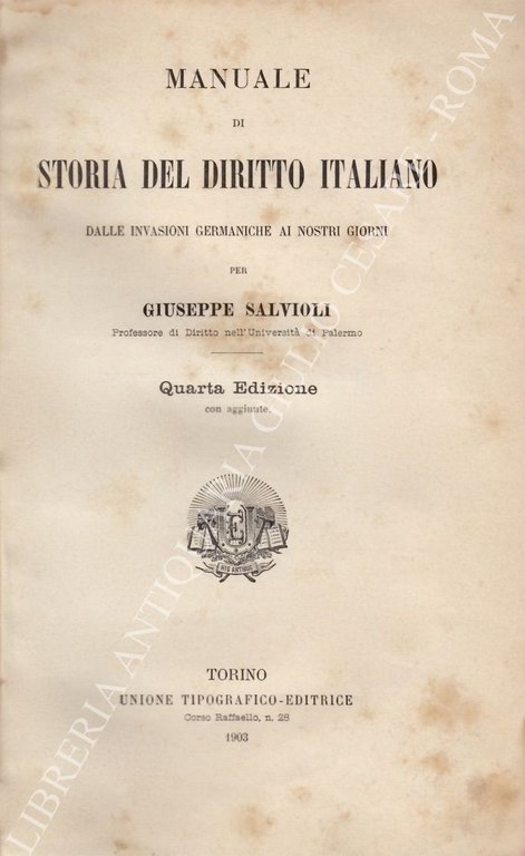Manuale di storia del diritto italiano dalle invasioni germaniche ai … | Immagine Gallery 2