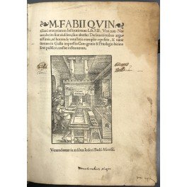 Marci Fabii Quintiliani Oratoriarum Institutionum Lib. XII. Una cum Novendecim …