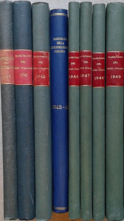 Massimario del Foro Italiano. Raccolta delle massime delle sentenze della … | Immagine Gallery 2