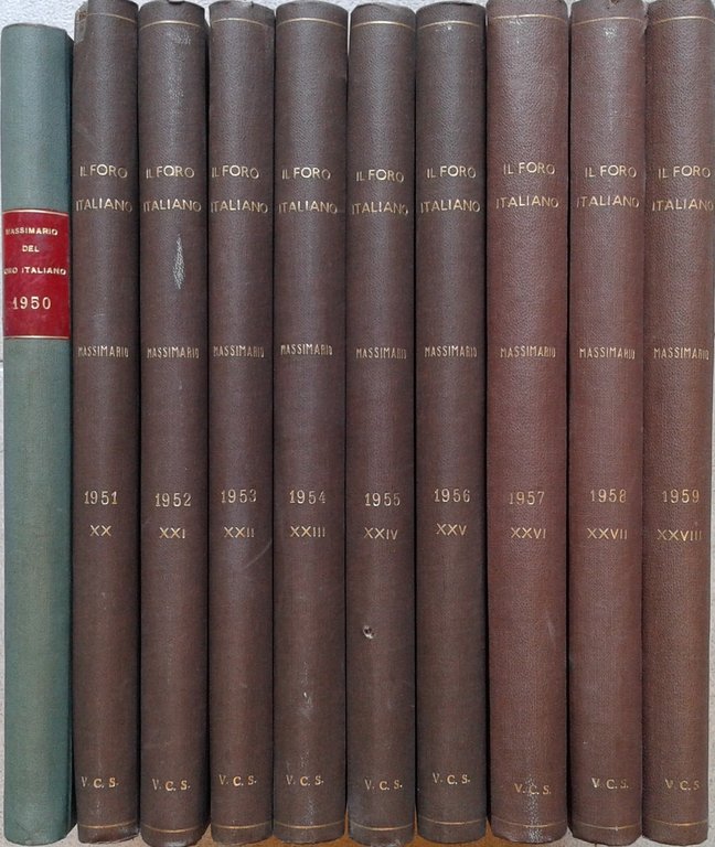 Massimario del Foro Italiano. Raccolta delle massime delle sentenze della … | Immagine Gallery 2