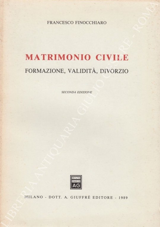 Matrimonio civile. Formazione, validità, divorzio | Immagine Gallery 2