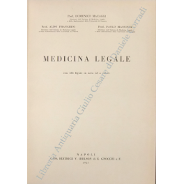 Medicina legale. Con 188 figure in nero ed a colori