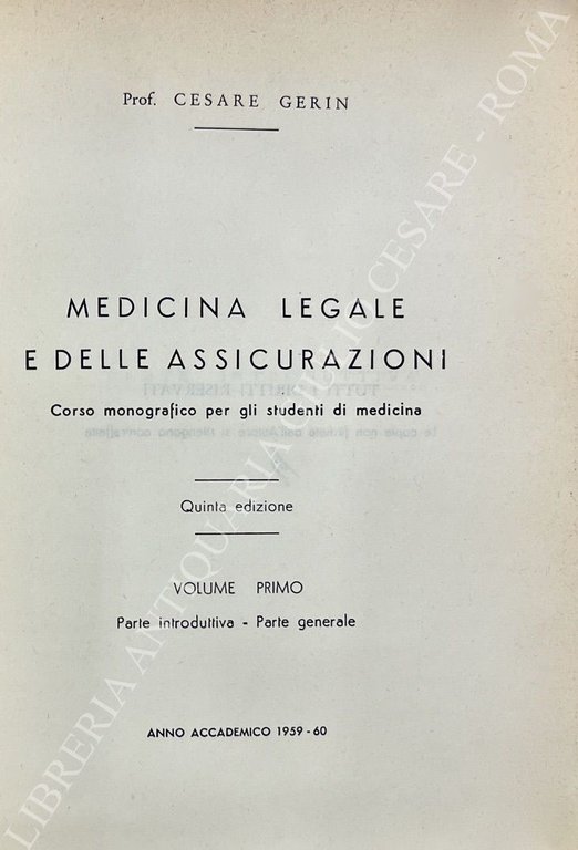 Medicina legale e delle assicurazioni. Corso monografico per gli studenti … | Immagine Gallery 2