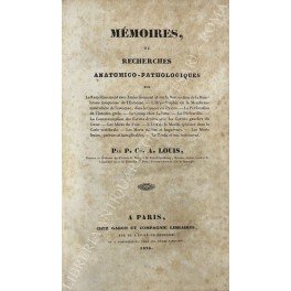 Memoires, ou recherches anatomico-pathologiques