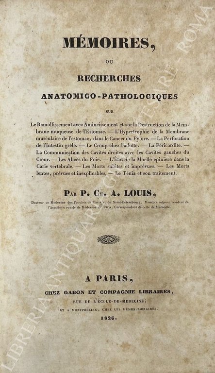Memoires, ou recherches anatomico-pathologiques | Immagine Gallery 2