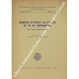 Memorie attinenti all'offizio de' Sp. Sp. Contraditori. Pratica criminale veneziana …