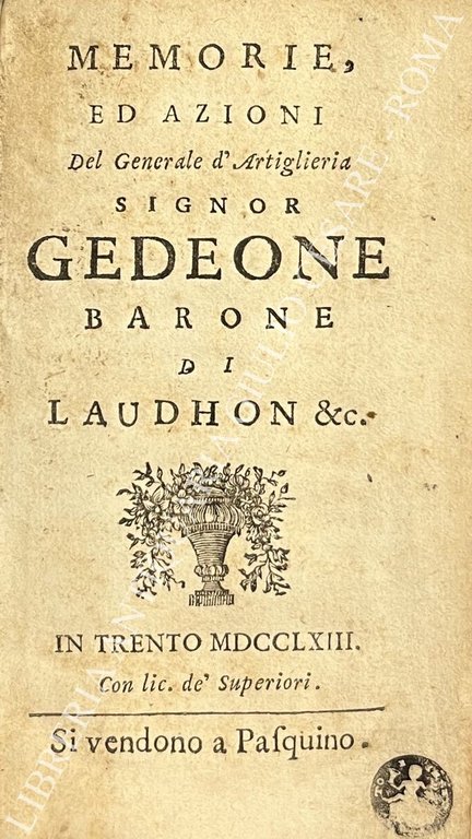Memorie ed azioni del Generale d'Artiglieria signor Gedeone Barone di … | Immagine Gallery 2