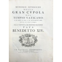 Memorie Istoriche della Gran Cupola del Tempio e de' danni …