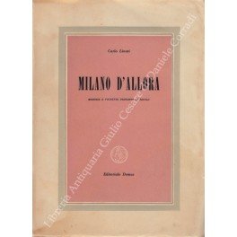 Milano d'allora. Memorie e vignette principio di secolo | Immagine principale