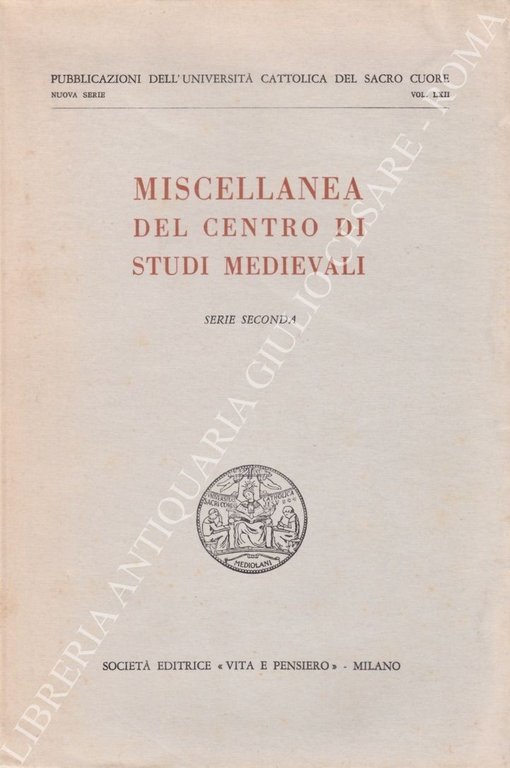 Miscellanea del Centro di Studi Medievali. Serie seconda | Immagine Gallery 2