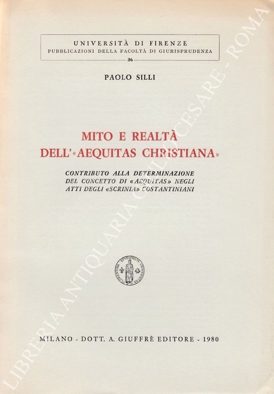 Mito e realtà dell'"aequitas christiana". Contributo alla determinazione del concetto … | Immagine Gallery 2