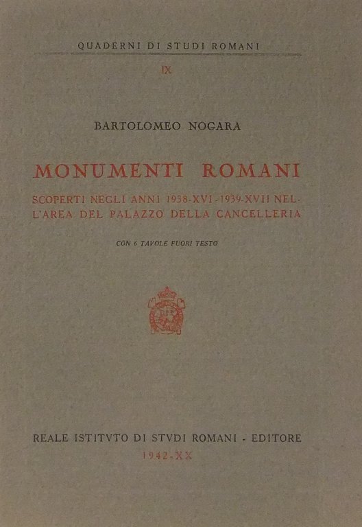 Monumenti romani scoperti negli anni 1938-1939 nell'area del Palazzo della … | Immagine Gallery 2
