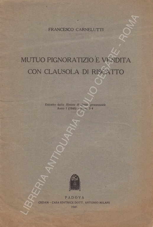Mutuo pignoratizio e vendita con clausola di riscatto | Immagine Gallery 2