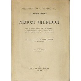 Negozi giuridici. Corso di diritto romano nella R. Università di …