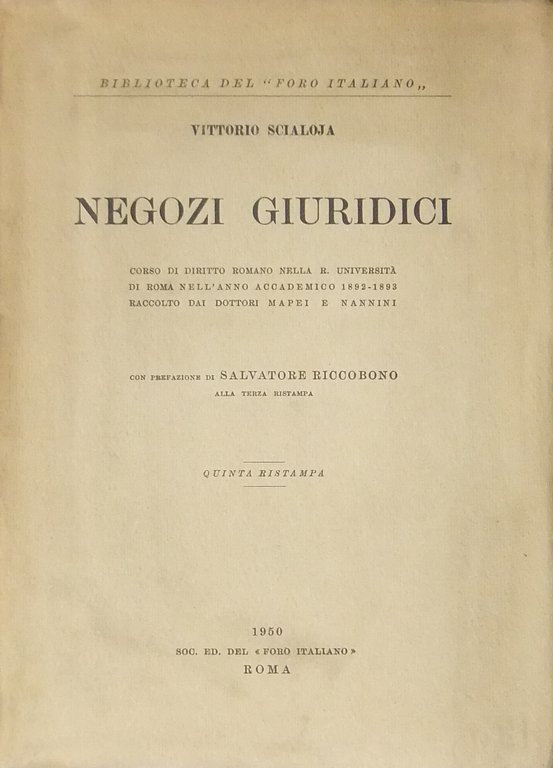 Negozi giuridici. Corso di diritto romano nella R. Università di … | Immagine Gallery 2