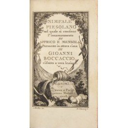 Nimfale Fiesolano nel quale si contiene l'innamoramento di Affrico e …