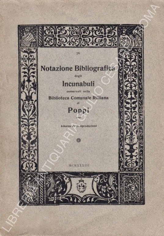 Notazione bibliografica degli Incunaboli conservati nella Biblioteca Comunale Rilliana di … | Immagine Gallery 2