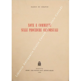 Note e commenti sulle procedure concorsuali