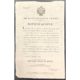 Notificazione. Imp. Regio Governo di Venezia. I figli minorenni di …