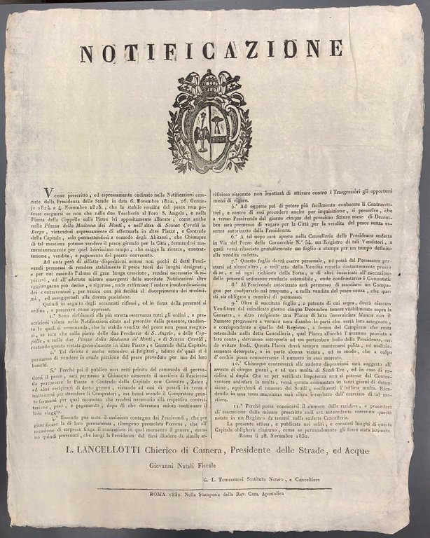 Notificazione. Norme e punizioni nei confronti di coloro che vendono … | Immagine Gallery 2