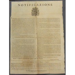 Notificazione. Nuovi provvedimenti sul prezzo di fascine, legna e carbone, …