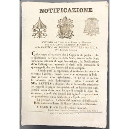 Notificazione. Per far si che i cappelli di paglia prodotti …